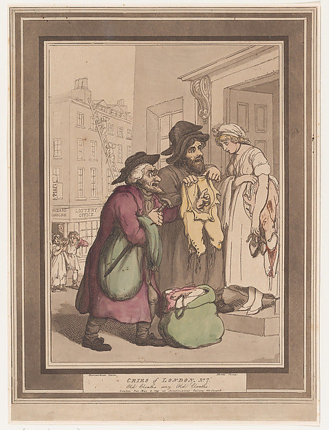 Henri Merke , After Thomas Rowlandson:Cries of London No. 7 -16x12"(A3) Poster