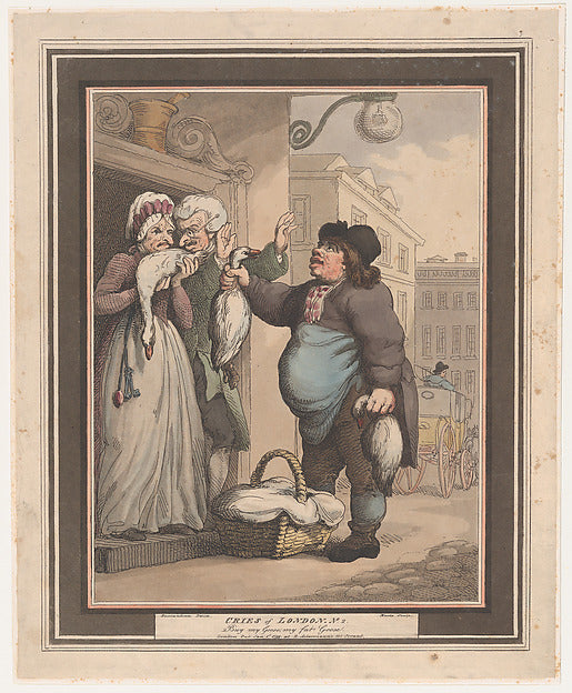 Henri Merke , After Thomas Rowlandson:Cries of London No. 2:-16x12"(A3) Poster