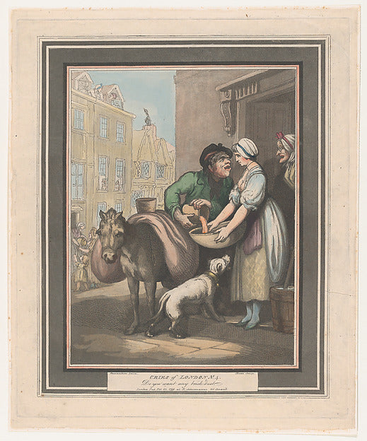 Henri Merke , After Thomas Rowlandson:Cries of London No. 4:-16x12"(A3) Poster