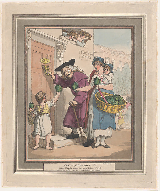 Henri Merke , After Thomas Rowlandson:Cries of London No. 5:-16x12"(A3) Poster