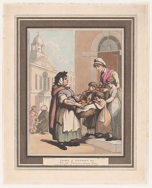 Henri Merke , After Thomas Rowlandson:Cries of London No. 8:-16x12"(A3) Poster