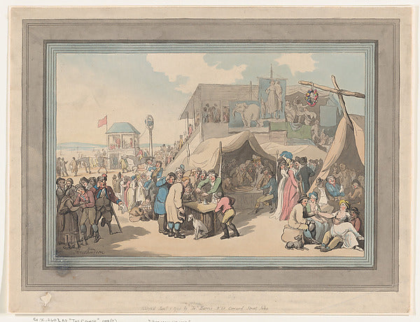 Thomas Rowlandson:Between Heats or The Course January 1, 179-16x12"(A3) Poster
