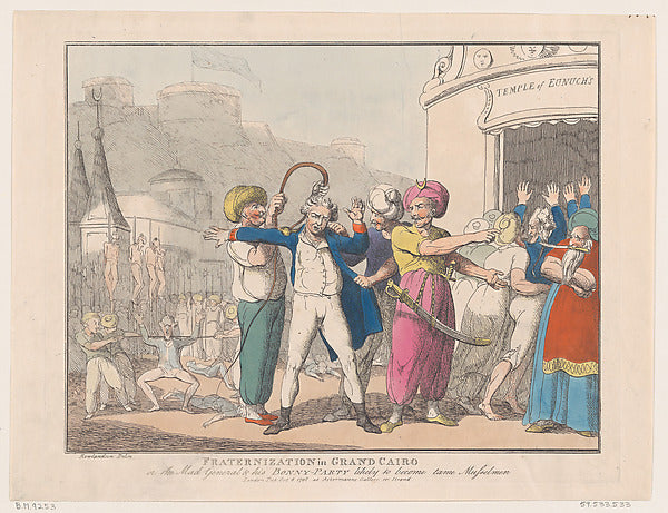 Thomas Rowlandson:Fraternization in Grand Cairo or The Made -16x12"(A3) Poster