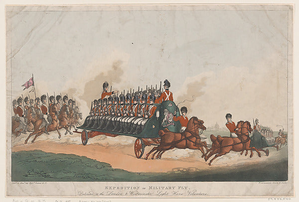 Thomas Rowlandson , After Godsal & Co:Expedition or Military-16x12"(A3) Poster