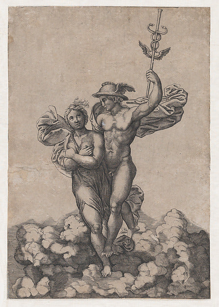 Giovanni Jacopo Caraglio ), After Giulio Romano , After Raph, Poster Print Wall Art