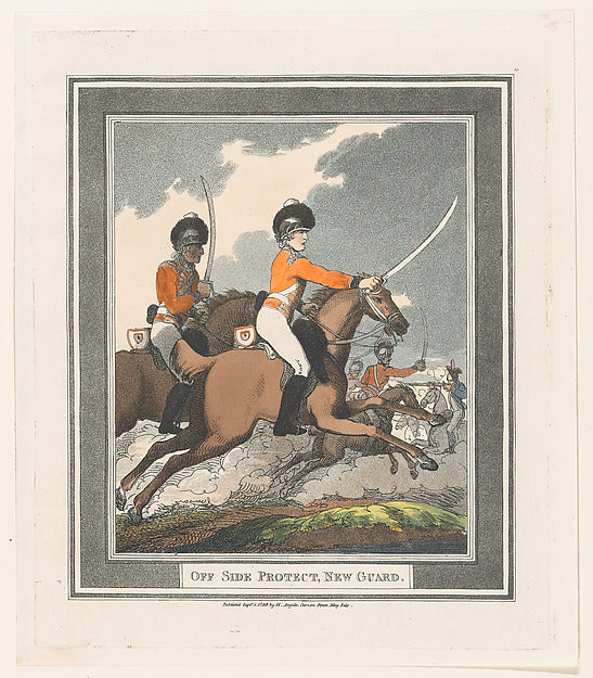 Thomas Rowlandson:Off Side Protect New Guard September 1, 17-16x12"(A3) Poster
