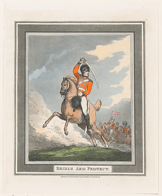 Thomas Rowlandson:Bridle Arm Protect September 1, 1798-16x12"(A3) Poster
