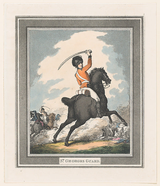 Thomas Rowlandson:St George's Guard 1798-16x12"(A3) Poster