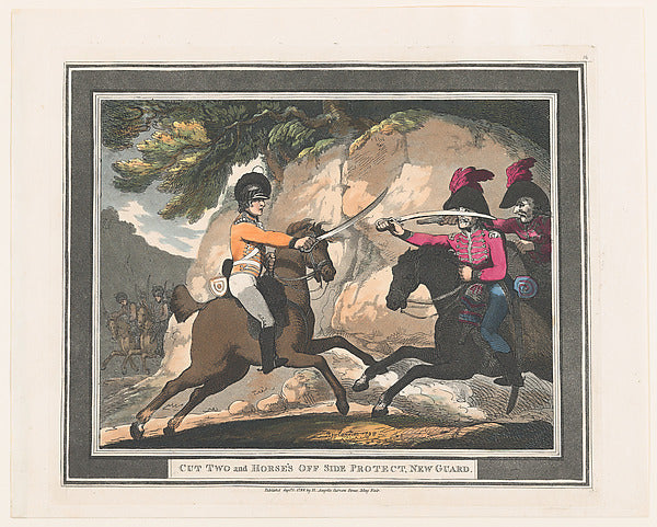 Thomas Rowlandson:Cut Two and Horse's Off Side Protect New G-16x12"(A3) Poster