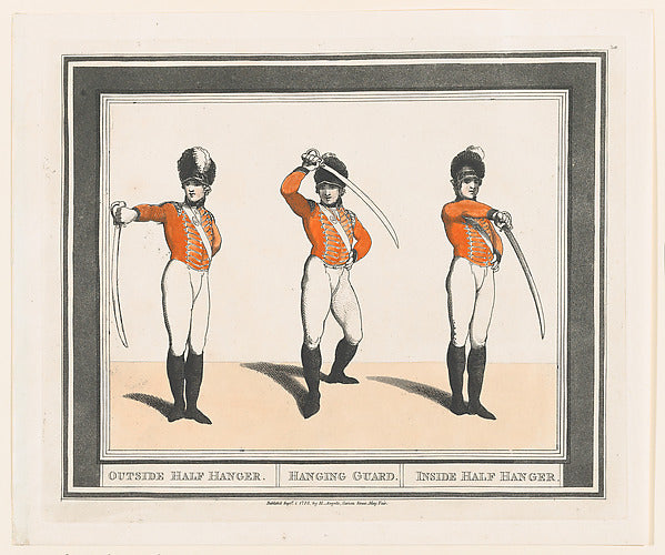 Thomas Rowlandson:Outside Half Hanger Hanging Guard Inside H-16x12"(A3) Poster