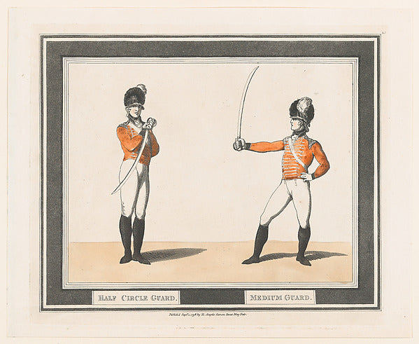 Thomas Rowlandson:Half Circle Guard Medium Guard September 1-16x12"(A3) Poster