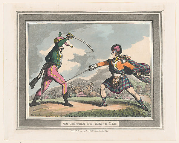 Thomas Rowlandson:The Consequence of not shifting the LEG Se-16x12"(A3) Poster