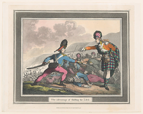 Thomas Rowlandson:The Advantage of Shifting the Leg Septembe-16x12"(A3) Poster