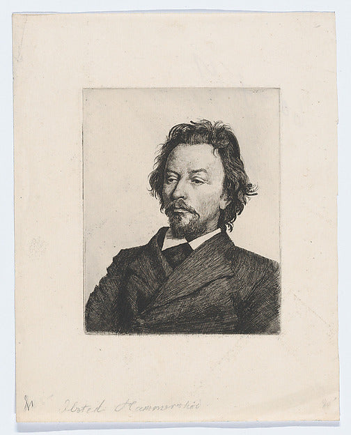 Peter Ilsted:Portrait of Vilhelm Hammershøi -16x12"(A3) Poster