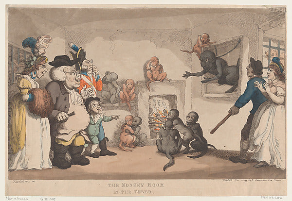 The Monkey Room in the Tower December 20, 1799-Thomas Rowlands,  Poster Print