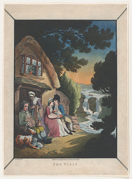 Thomas Rowlandson:The Visit August 1, 1799-16x12"(A3) Poster