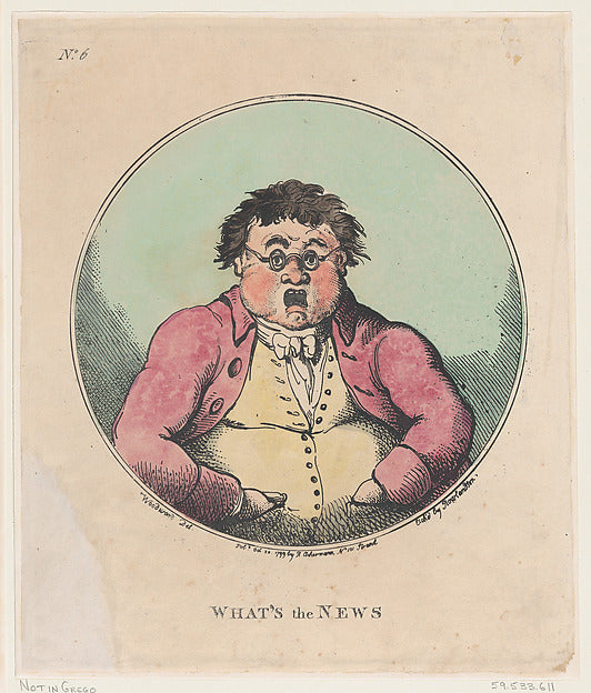 Thomas Rowlandson , After George Moutard Woodward:What's The-16x12"(A3) Poster