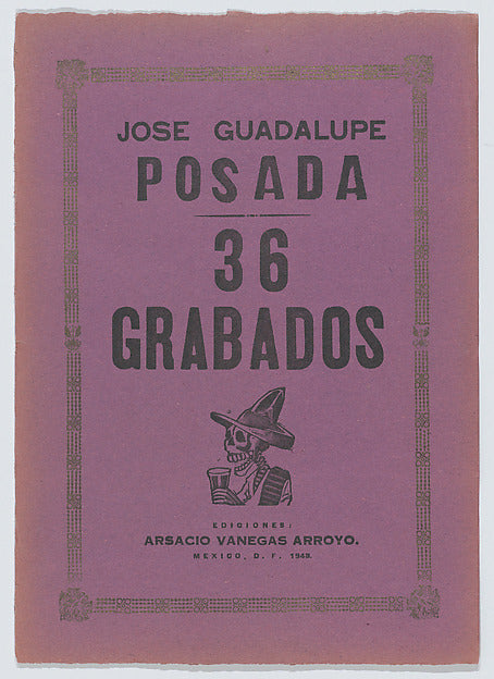 José Guadalupe Posada -  36 Grabados'  1943-José Guadalupe Posad,  Poster Print Wall Art