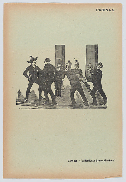 José Guadalupe Posada:Page 5: Bruno Martínez being let to hi-16x12"(A3) Poster