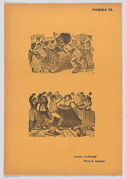 José Guadalupe Posada:Page 12: figures dancing mothers-in-la-16x12"(A3) Poster