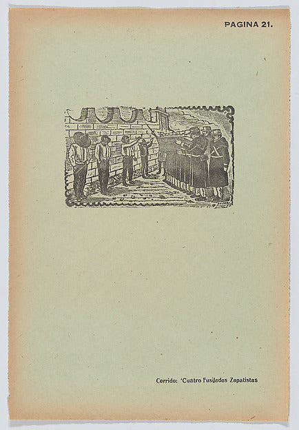 José Guadalupe Posada:Page 21: an execution from '36 Grabado-16x12"(A3) Poster