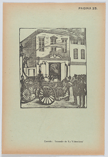 José Guadalupe Posada:Page 25: the fire at La Valenciana fro-16x12"(A3) Poster
