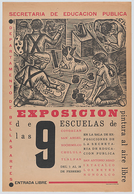 Enrique Fernández Ledesma:Poster relating to an exhibition o-16x12"(A3) Poster