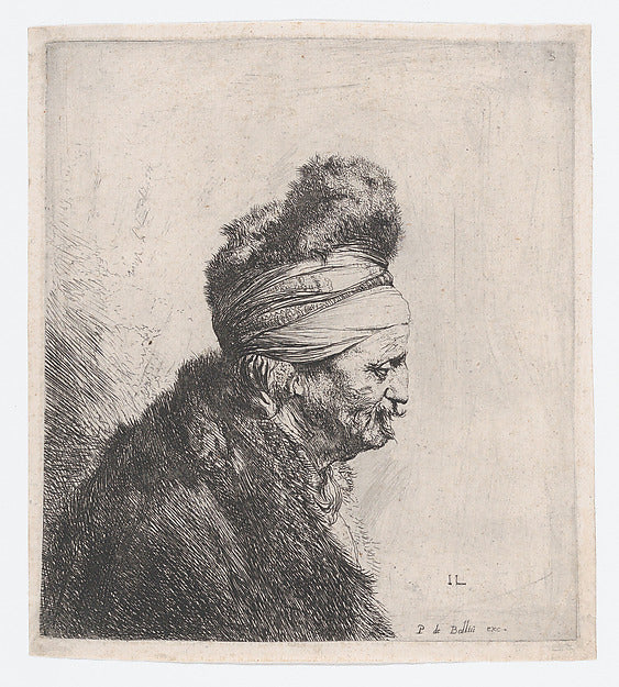Bust of an Old Man Wearing a Fur Cap c1631-Jan Lievens, Poster Print