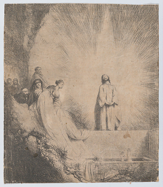 Jan Lievens:The Resurrection of Lazarus 1620–74-16x12"(A3) Poster