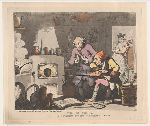 Thomas Rowlandson:Hocus Pocus or Searching for the Philsophe-16x12"(A3) Poster