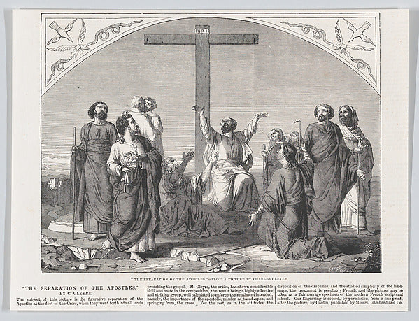 After Charles Gleyre , Chevilly 1806–1874 Paris):The Mission-16x12"(A3) Poster