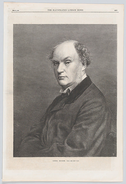 After Thomas Dewell Scott:Daniel Maclise R.A. from the “Illu-16x12"(A3) Poster