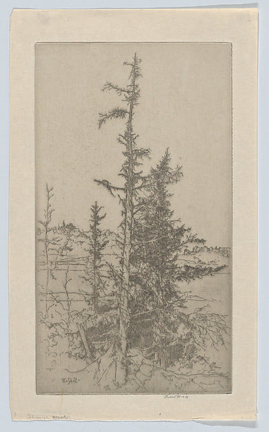 Ernest Haskell:Through the Mist n. d.-16x12"(A3) Poster