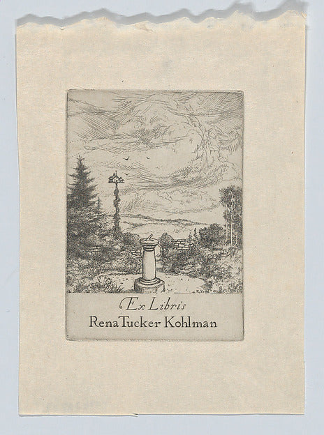 Ernest Haskell:Ex Libris Rena Tucker Kohlman 1900-1925-16x12"(A3) Poster