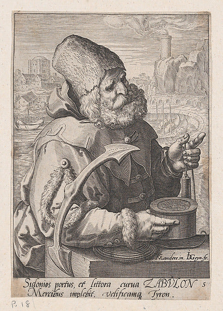 Jacques de Gheyn II , after Karel van Mander I:Zebulon from -16x12"(A3) Poster