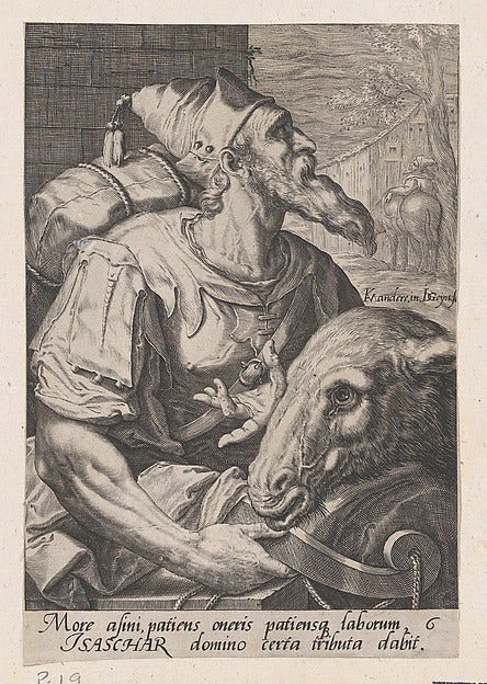 Jacques de Gheyn II , after Karel van Mander I:Issachar from-16x12"(A3) Poster