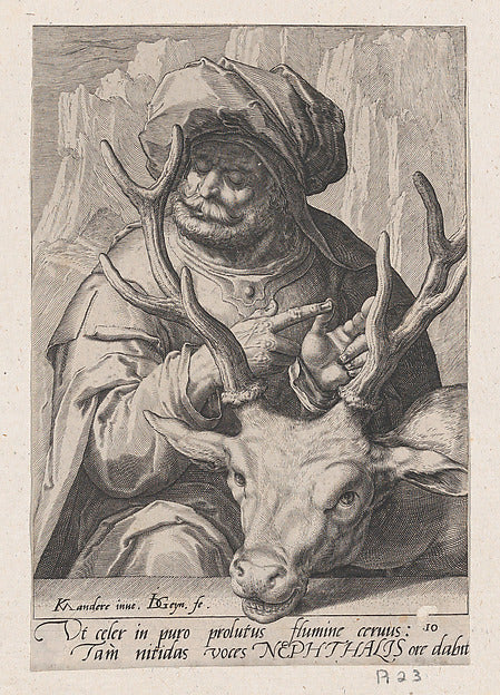 Jacques de Gheyn II , after Karel van Mander I:Naphthali fro-16x12"(A3) Poster