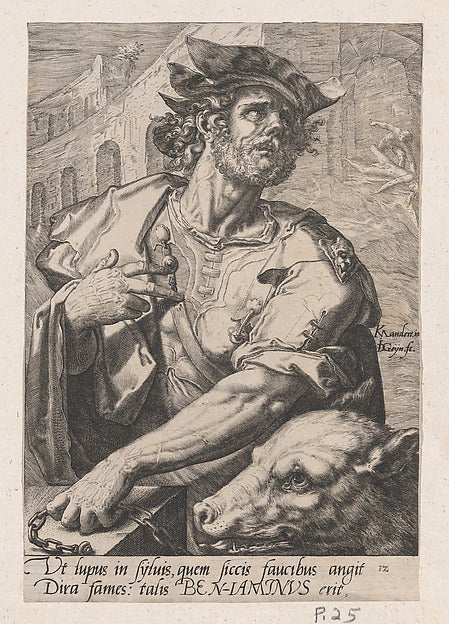 Jacques de Gheyn II , after Karel van Mander I:Benjamin from-16x12"(A3) Poster