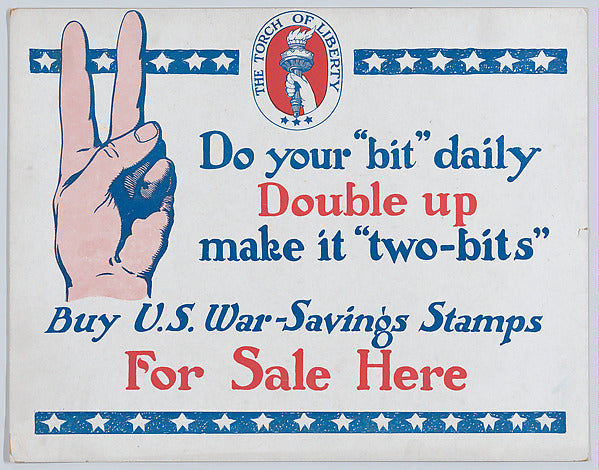 Anonymous:Do your "bit" daily c1917-16x12"(A3) Poster