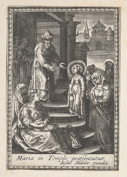 Anonymous:The Presentation of the Virgin Mary 1590–c1620-16x12"(A3) Poster