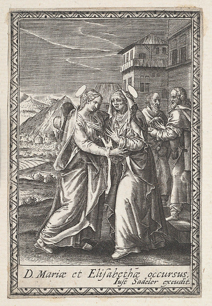Anonymous:The Visitation 1590–c1620-16x12"(A3) Poster