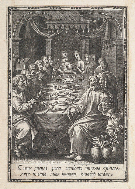 Anonymous:The Marriage at Cana 1590–c1620-16x12"(A3) Poster