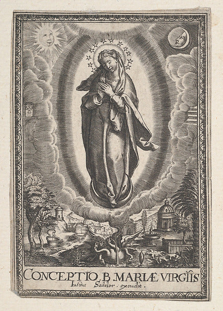 Anonymous:Assumption of the Virgin 1578–c1620-16x12"(A3) Poster