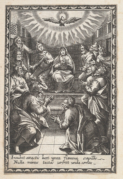 Anonymous:Pentecost 1578–c1620-16x12"(A3) Poster
