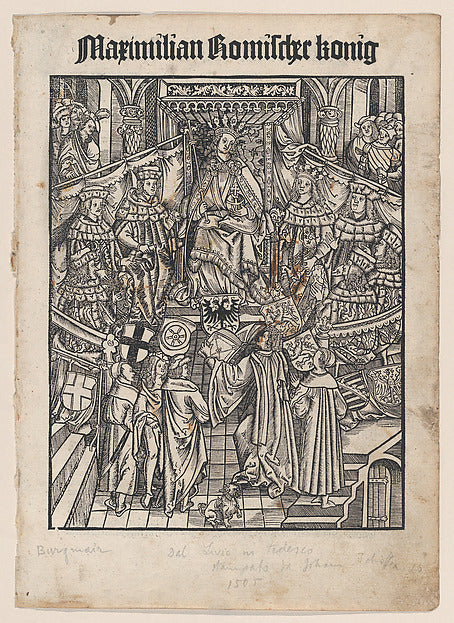 Anonymous, German:The Emperor Maximilian Receiving Livy's Ro-16x12"(A3) Poster