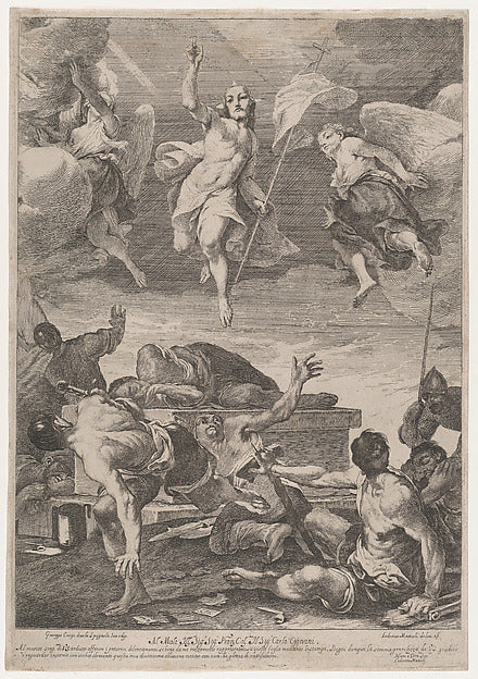 Lodovico Mattioli , After Giuseppe Maria Crespi:The Resurrec-16x12"(A3) Poster
