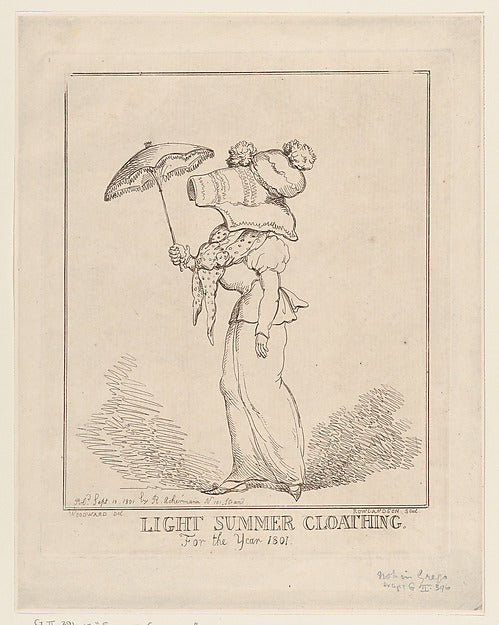 Light Summer Cloathing [sic] September 10, 1801-Thomas Rowland,  Poster Print