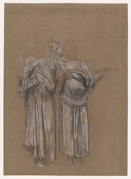 Frederic, Lord Leighton:Study of Three Standing Draped Femal-16x12"(A3) Poster