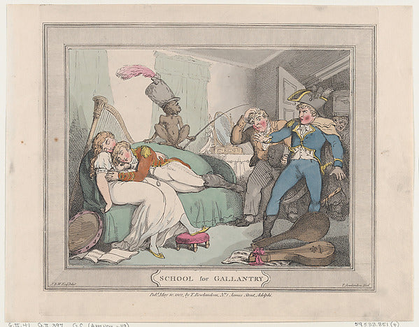 Thomas Rowlandson:School for Gallantry May 10, 1802-16x12"(A3) Poster
