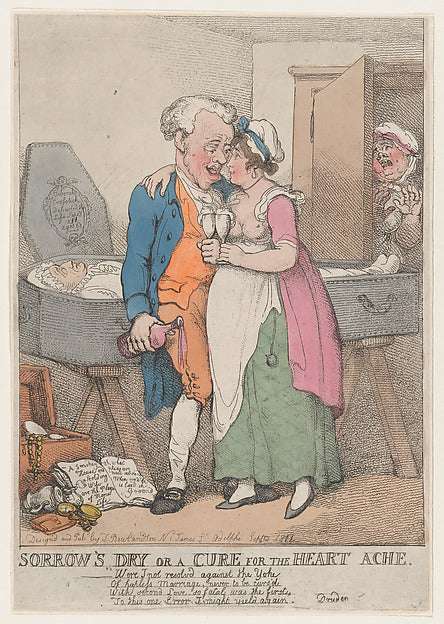 Thomas Rowlandson:Sorrow's Dry or a Cure for the Heart Ache -16x12"(A3) Poster